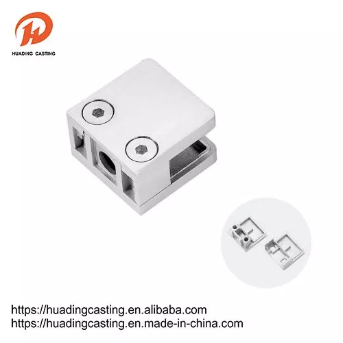 Kẹp kính cầu thang bằng thép không gỉ vuông