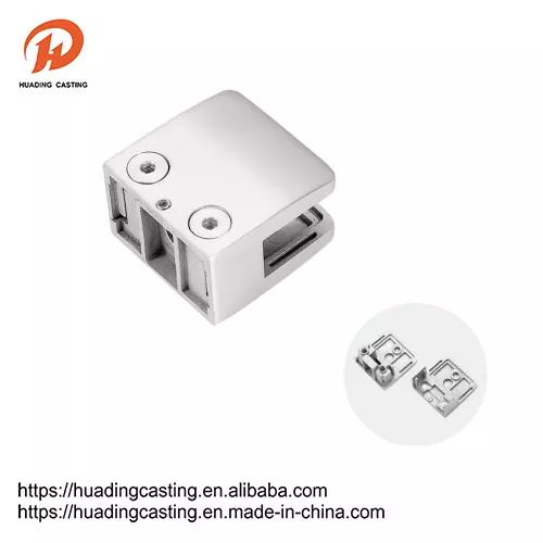 Kẹp thủy tinh vuông bằng thép không gỉ với bề mặt đánh bóng